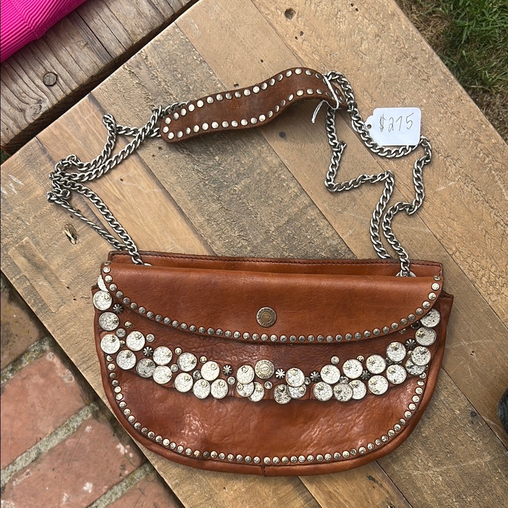 Brown Studded Women's Bag